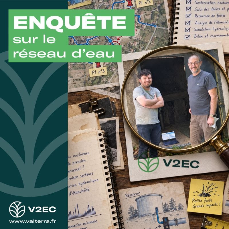 Diagnostic du réseau d’eau potable Valterra Eau Études Conseil