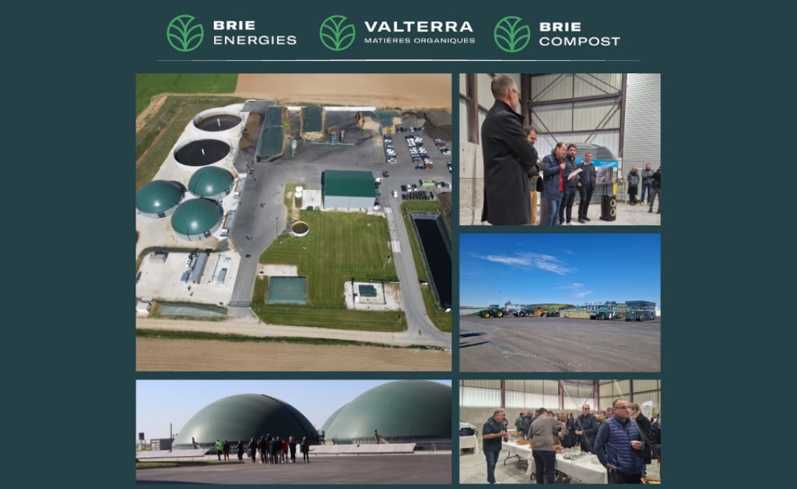 Couverture contenant plusieurs images avec présentation du site brie energies