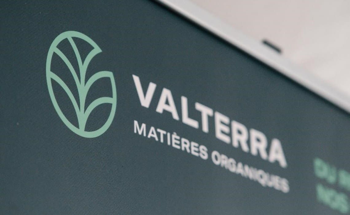 Zoom sur le logo Valterra Matières organiques