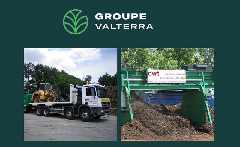 Image mise en avant d'un camion transportant un engin de chantier