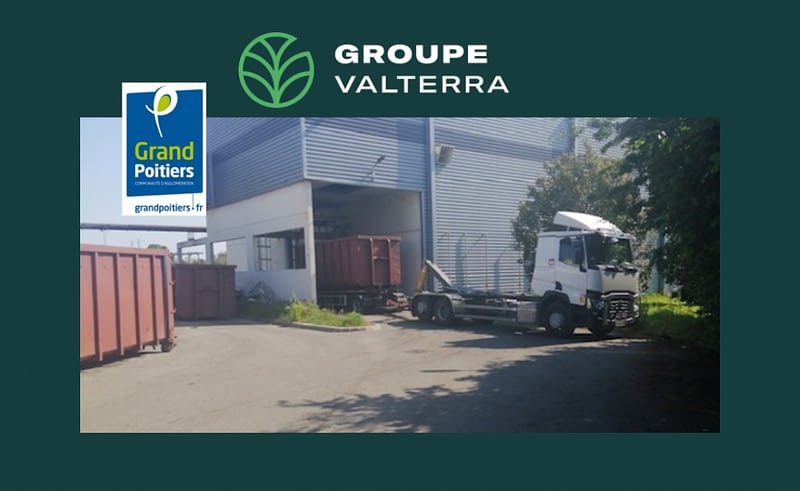 Image mise en avant grand poitiers avec un camion dans un entrepot