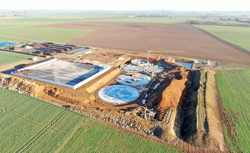 Vue drone du site brie energies